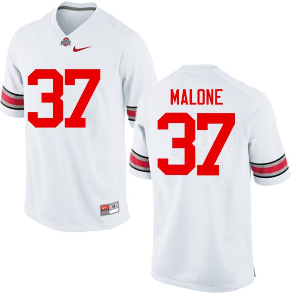 Ohio State Buckeyes #37 Derrick Malone Men Embroidery Jersey White